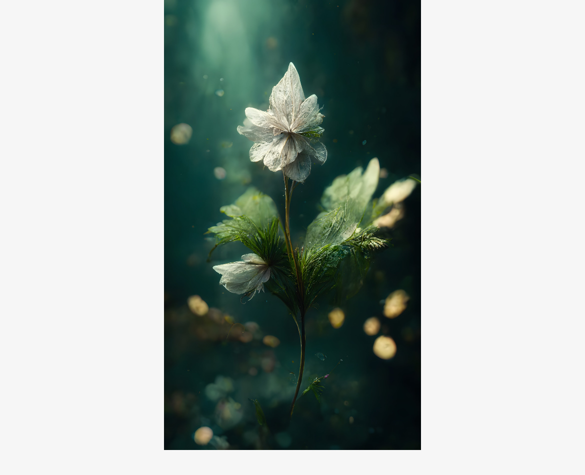 Wild Flower in Still Water